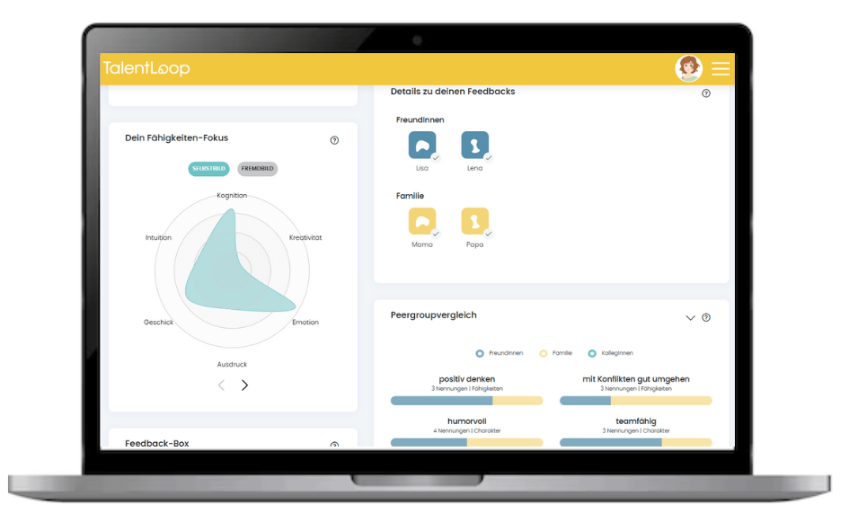 Mockup of TalentLoop on Laptop